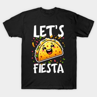 Cinco de Mayo Fiesta & Quesadilla Lover | Let's Fiesta T-Shirt